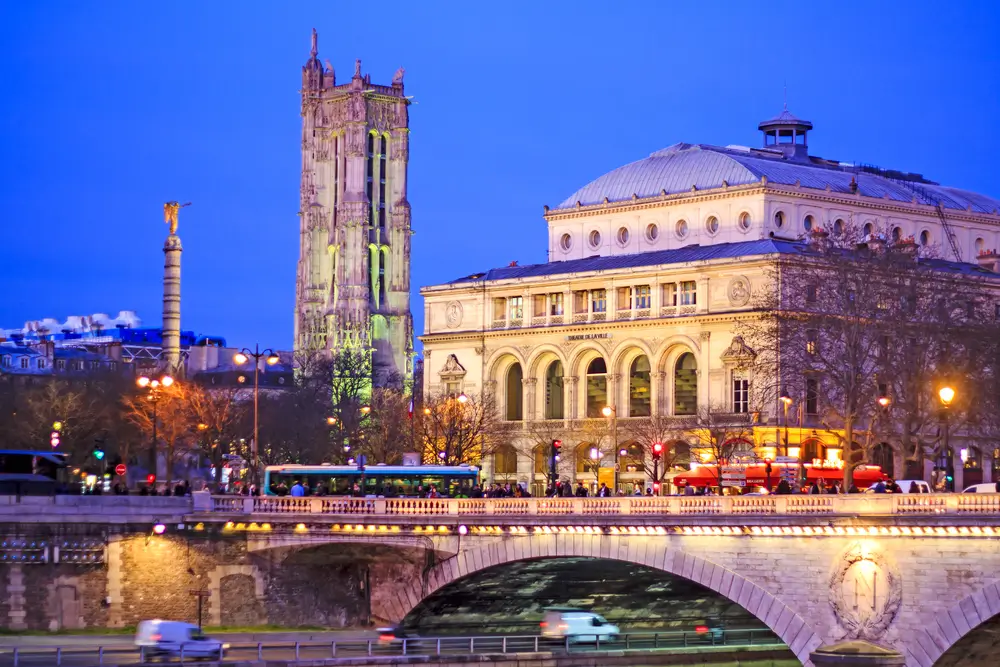 Das Théâtre du Châtelet in Paris - hier findet die Ballon-d'Or-Verleihung statt.