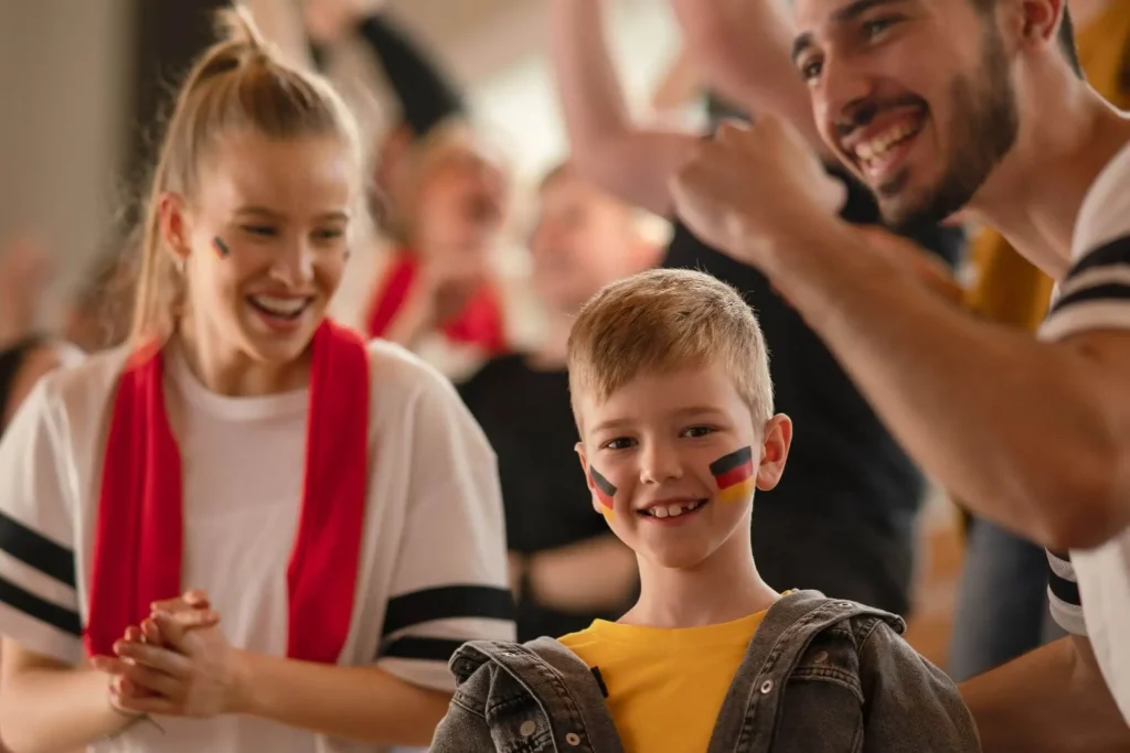 Eine deutsche Fußball-Familie