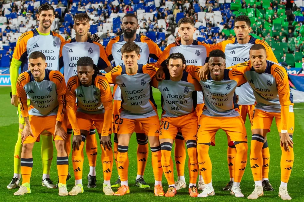 Ein Foto von Real Madrids Startelf