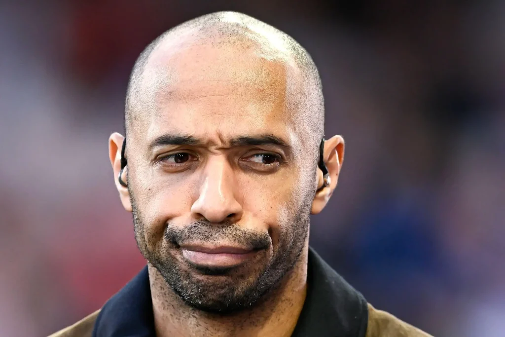 Thierry Henry Bild mit verzerrtem Gesicht