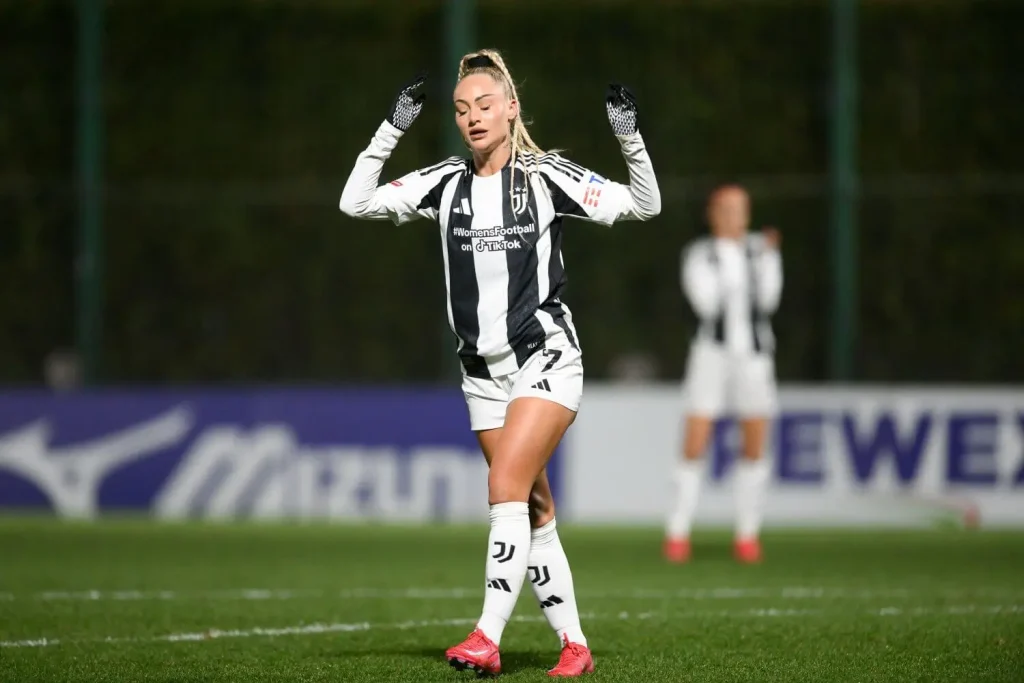 Alisha Lehmann während eines Spiels