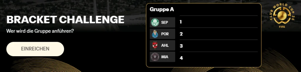 Klub WM 2025 Tippspiel von FIFA