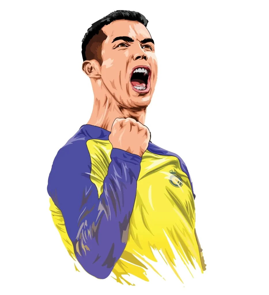 CR7 Jubelpose als Comic