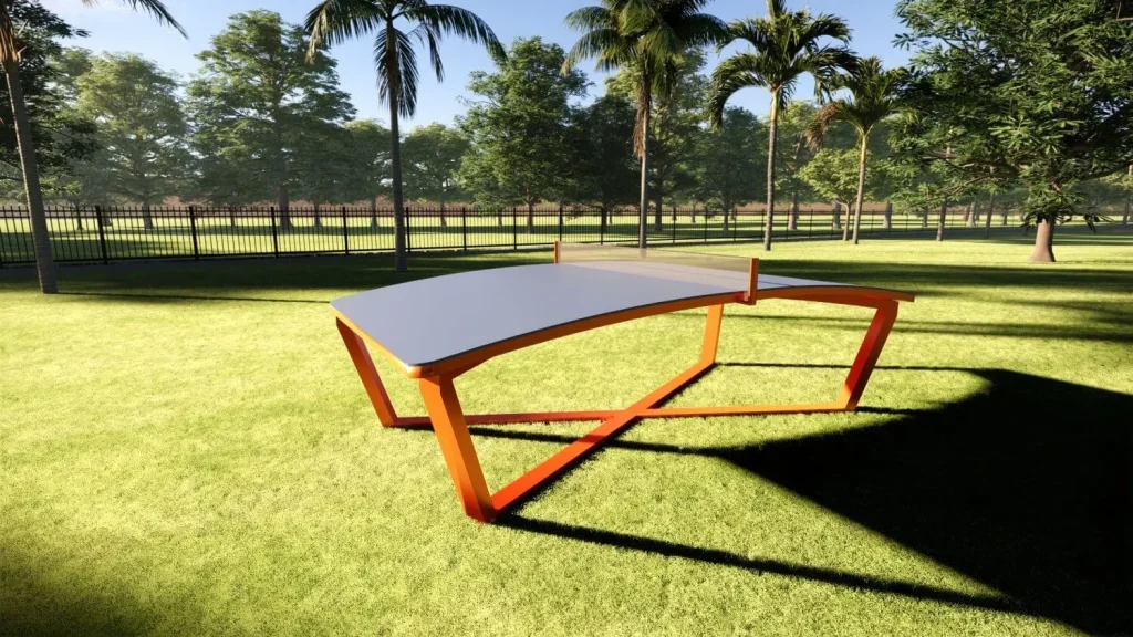 Teqball-Tisch im Freien