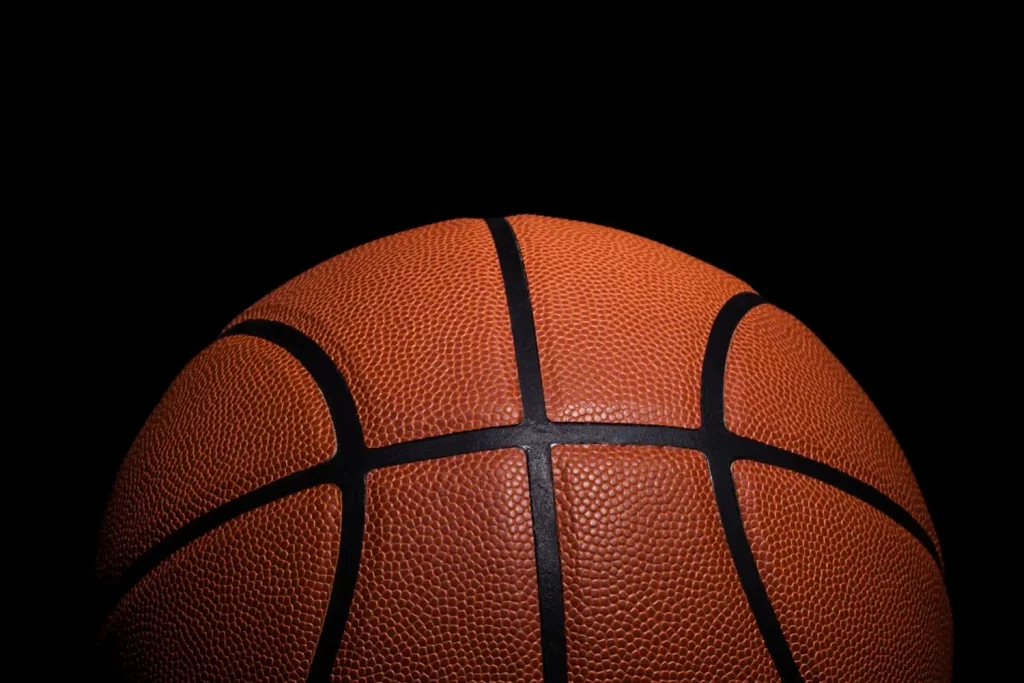 Basketball in der Nahaufnahme