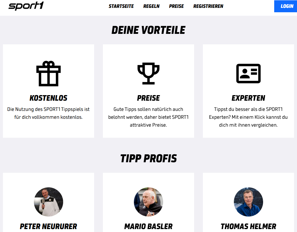 Das Bundesliga Tippspiel 25/26 von Sport1