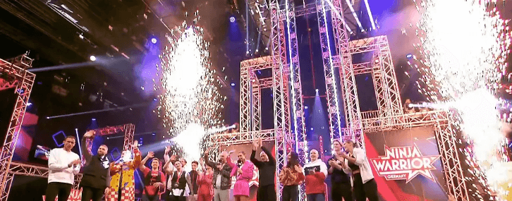 Ninja Warrior Sieger feiern
