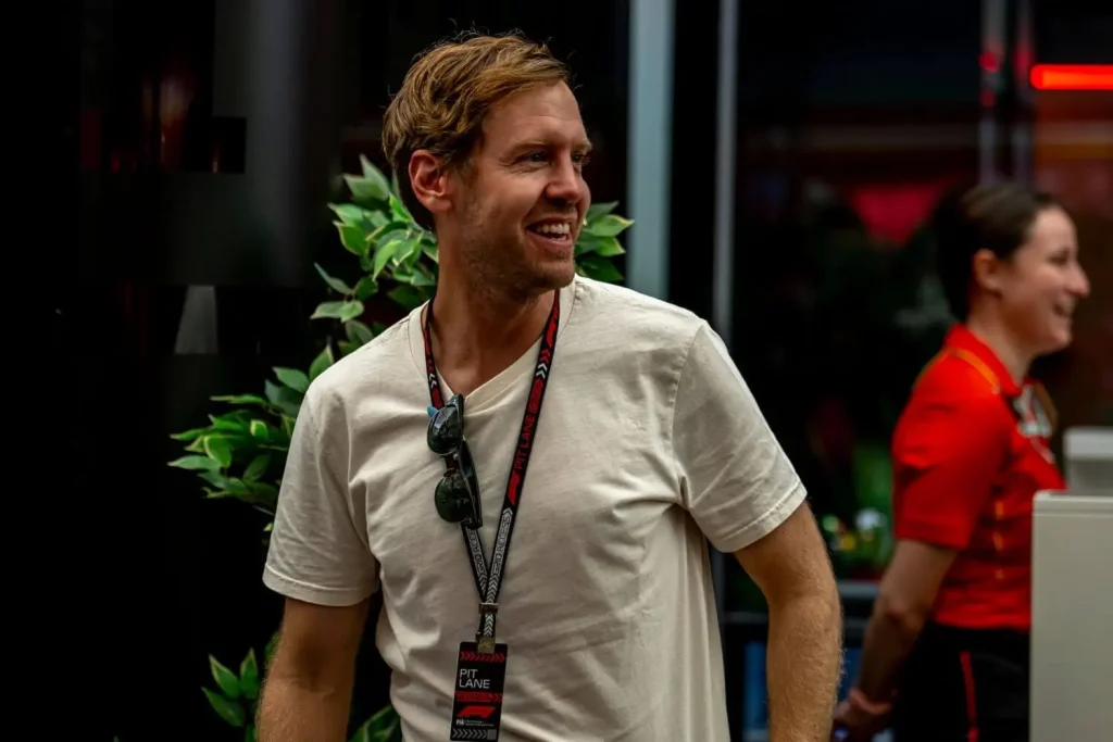 Sebastian Vettel bei einem Pressetermin