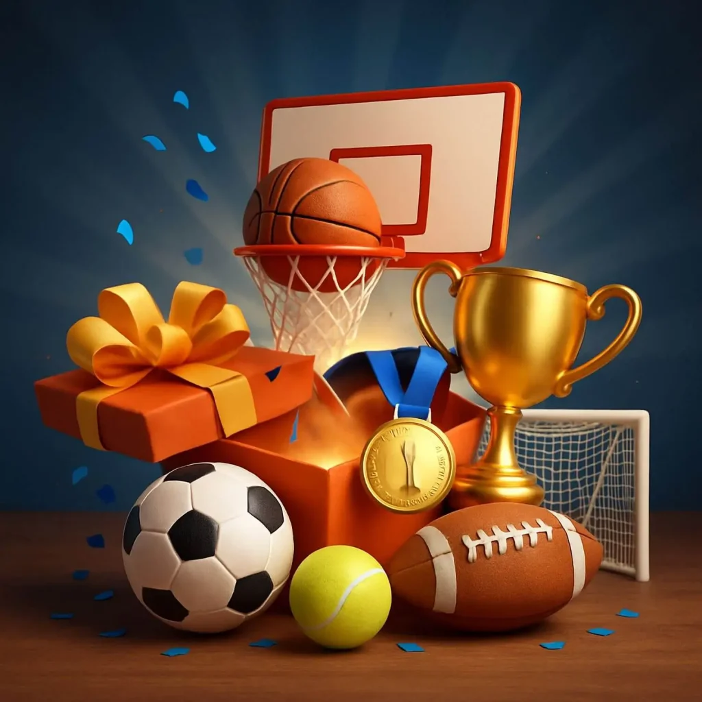 Sportwetten Bonus für verschiedene Sportarten mit den jeweiligen Bällen
