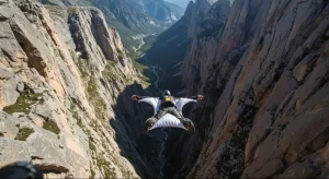 Wingsuit-Fliegen stellt die gefährlichste Sportart überhaupt dar.